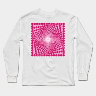 Pink Opart Long Sleeve T-Shirt